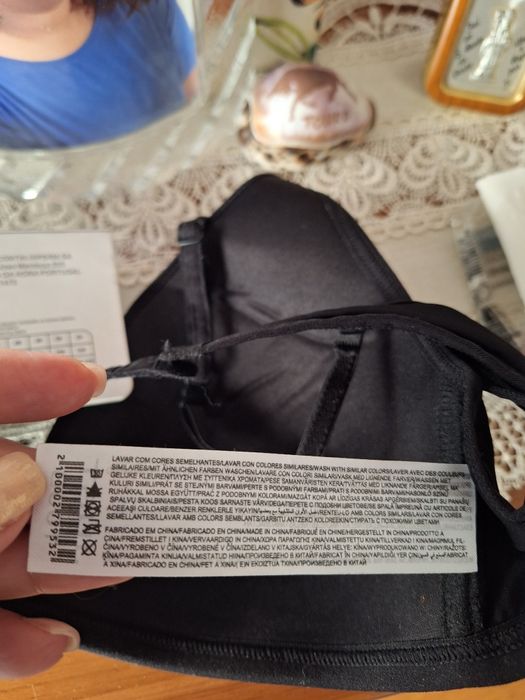 Soutien Preto Triangular T: 100B Just Body