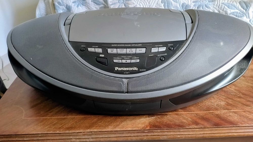 Super Radio Boombox Rara Panasonic RX-ED707 Radio CD K7 X2