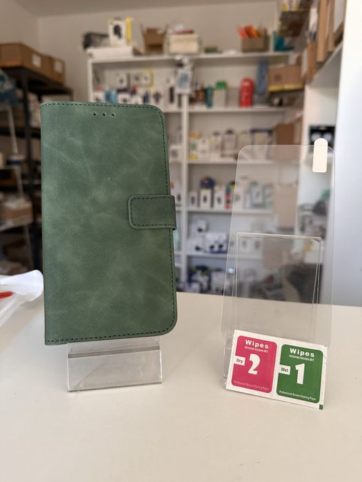 Etui otwierane do boku + SZKŁO hartowane do iphone 13 pro max