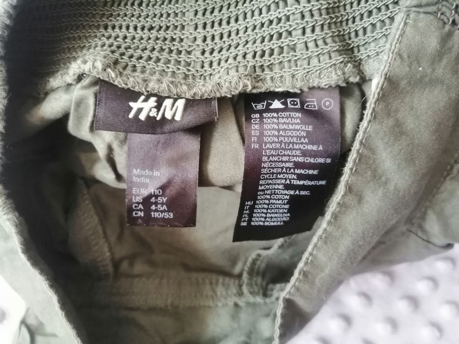 Spódniczka zielona krótka hm h&m Rozmiar 110