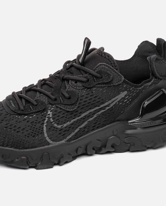 Мужские кроссовки Nike React Vision Black Premium. 40-45