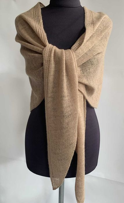 Бактус косинка Шаль Палантин Верблюденя 100%