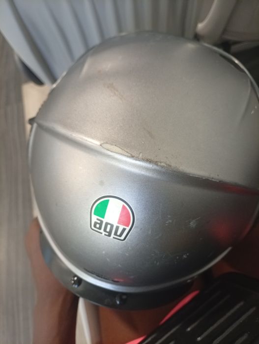 Capacete AGV Jet com Viseira Dupla em excelente estado