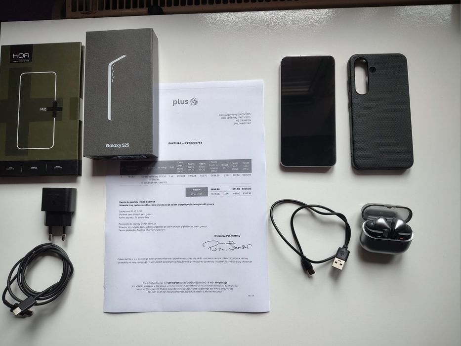Samsung Galaxy S25 12/256 Gwarancja Ładowarka Słuchawki