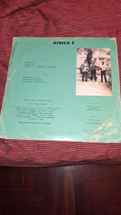 Tiny Das Neves Conjunto Sol D'África ‎– Africa É So CAPA