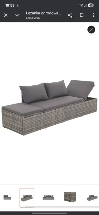 Leżanka ogrodowa VIDAXL