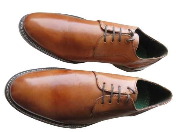 Мужские кожаные туфли. greenwood. размер 43. коричневые.