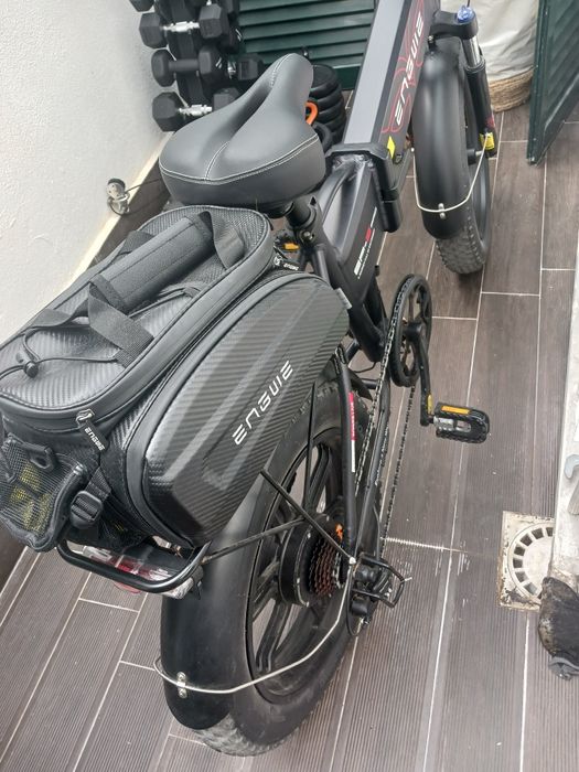 Bicicleta Elétrica Engwe EP2-PRO Preta + Extras (Saco 35L, Cadeado, Disco)