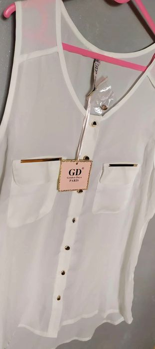 Golden Days Paris bluzka bez rękawów M/L