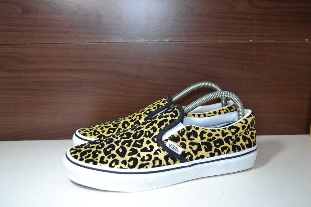 vans leopard 39р слипоны кеды кожаные оригинал кроссовки