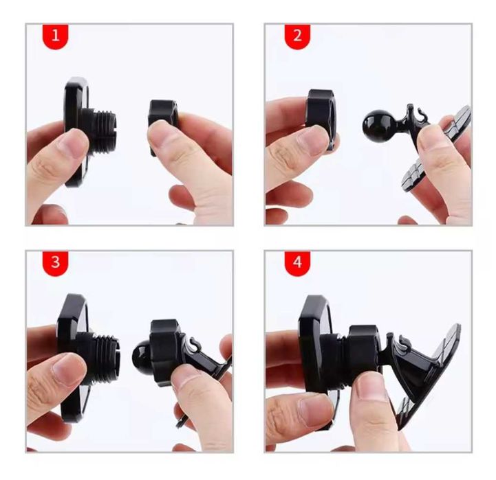 Автомобільний магнітний тримач для телефону з поворотом 360° на панель