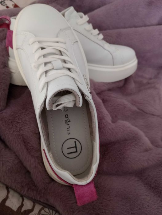 Buty, Skórzane, Sneakersy, Filippo, rozmiar 40, długość 26cm.