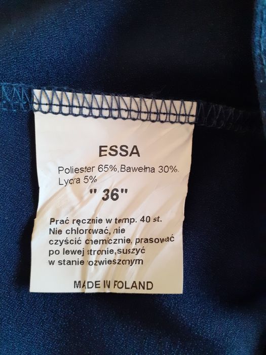 Sukienka granatowa S 36 Polska