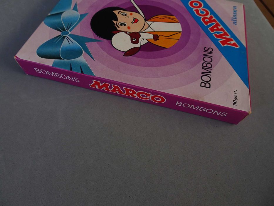 Antiga caixa Bombons Marco dos chocolates Aliança