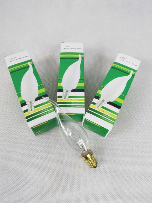 żarówka LED E14 6W żarówka płomień - ciepły biały - żarówka świeca