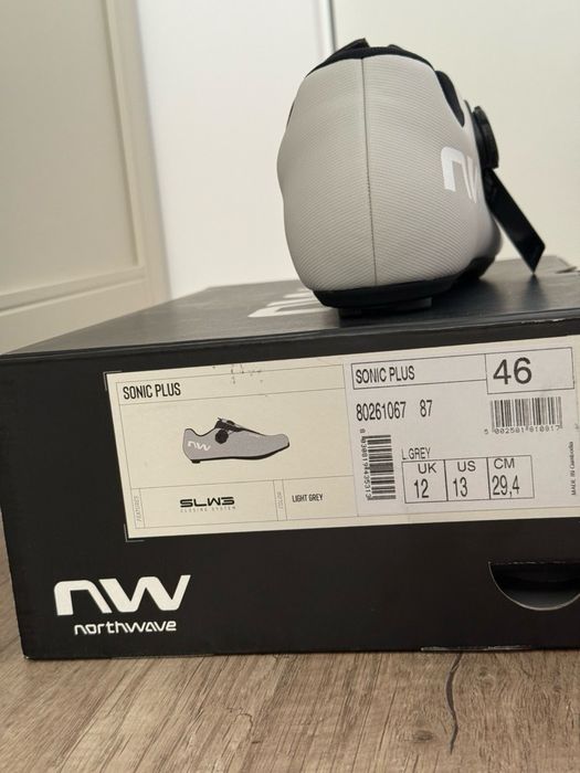 Buty rowerowe Northwave Sonic Plus Light Grey 46 (29,5cm)