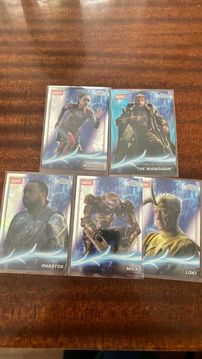 Karty Marvel Topps Chrome Zestwa 15 kart