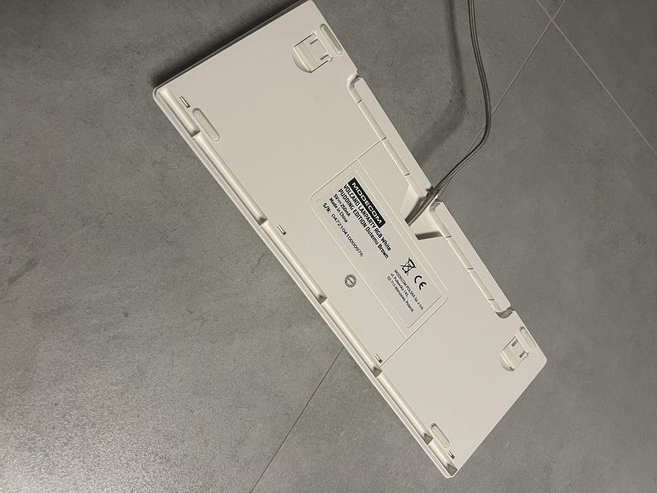 Klawiatura biała MOCEDOM volcano lanparty rgb brown