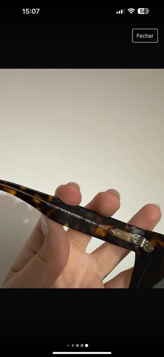 Óculos de sol ray ban sem marcas de uso