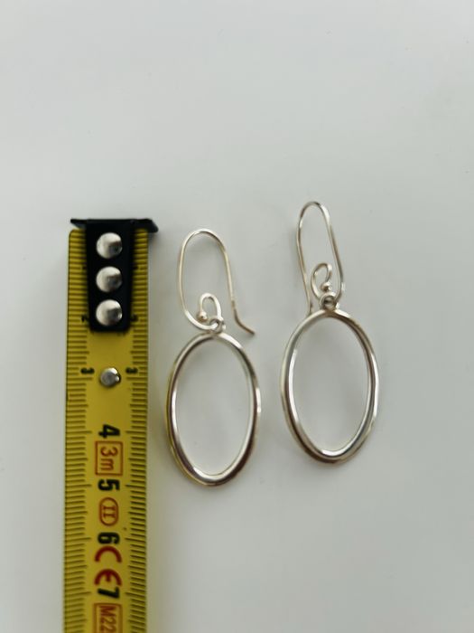 Srebrne wiszące kolczyki