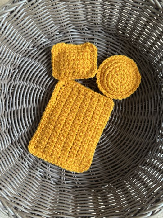 Zestaw do sypialni dla myszek Maileg na szydełku handmade