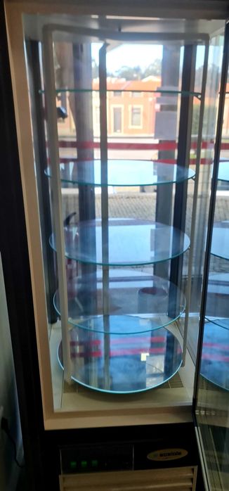 Vitrine de frio giratorio