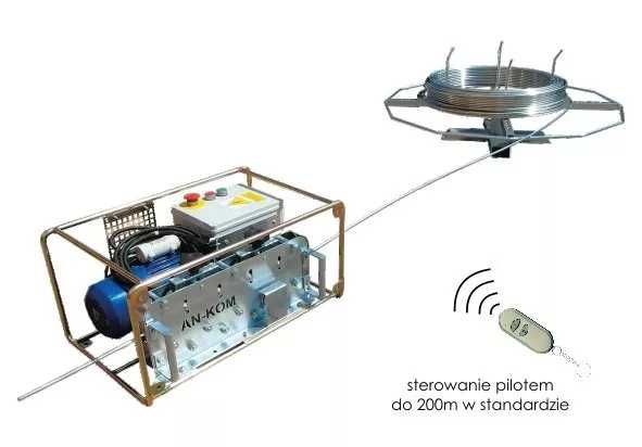 Prostowarka elektr.do drutu i bednarki - rozwijak poziomy