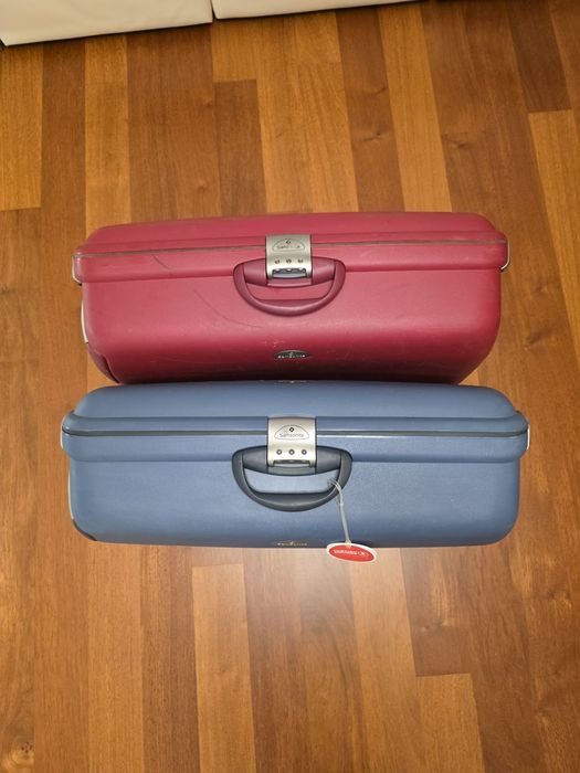 Malas samsonite F'lite Wine Red e Petróleo Blue