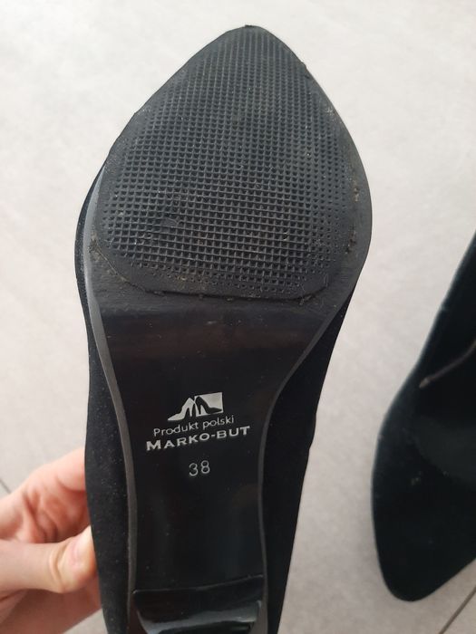 Szpilki czarne obcas