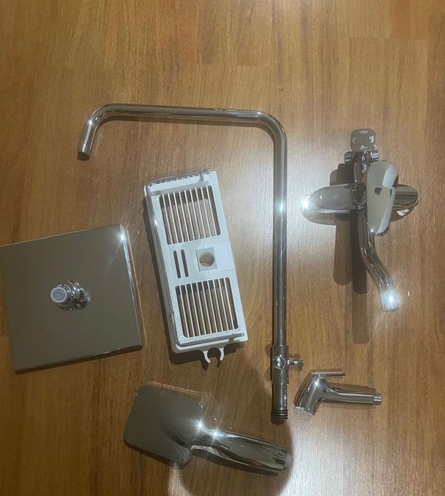 Coluna Duche con Acessórios