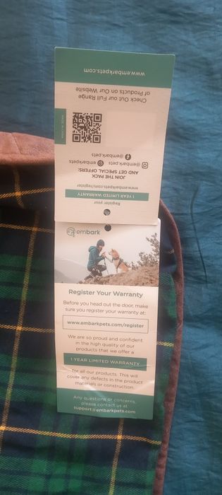 Одяг для собаки попона Embark Country Range Wax Jacket
