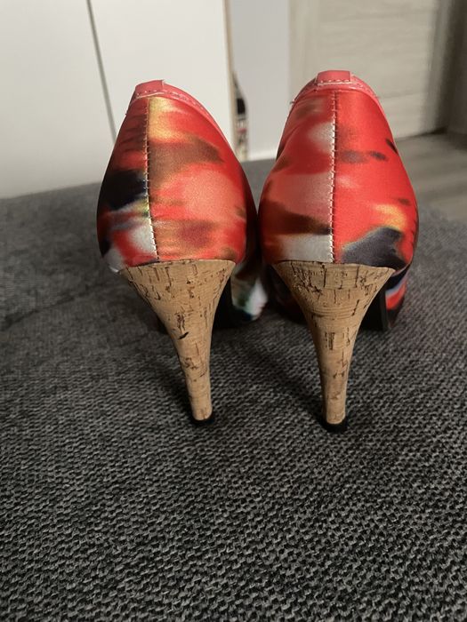 Szpilki Buty Damskie ROZ 35 Kolorowe Odkryty Palec