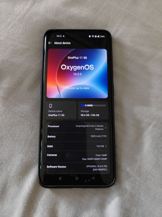 Vendo smartphone OnePlus 11 5G - 16/256GB