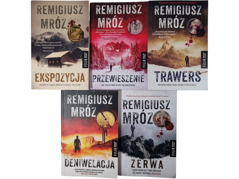 Komisarz Forst / zestaw 5 książek / Remigiusz Mróz