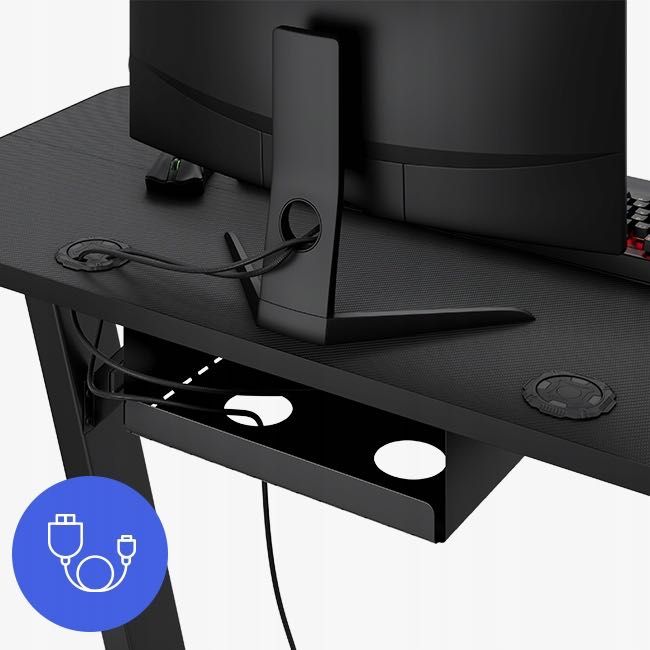 Biurko Gamingowe Komputerowe Do Komputera + Akcesoria 100x50cm Okazja