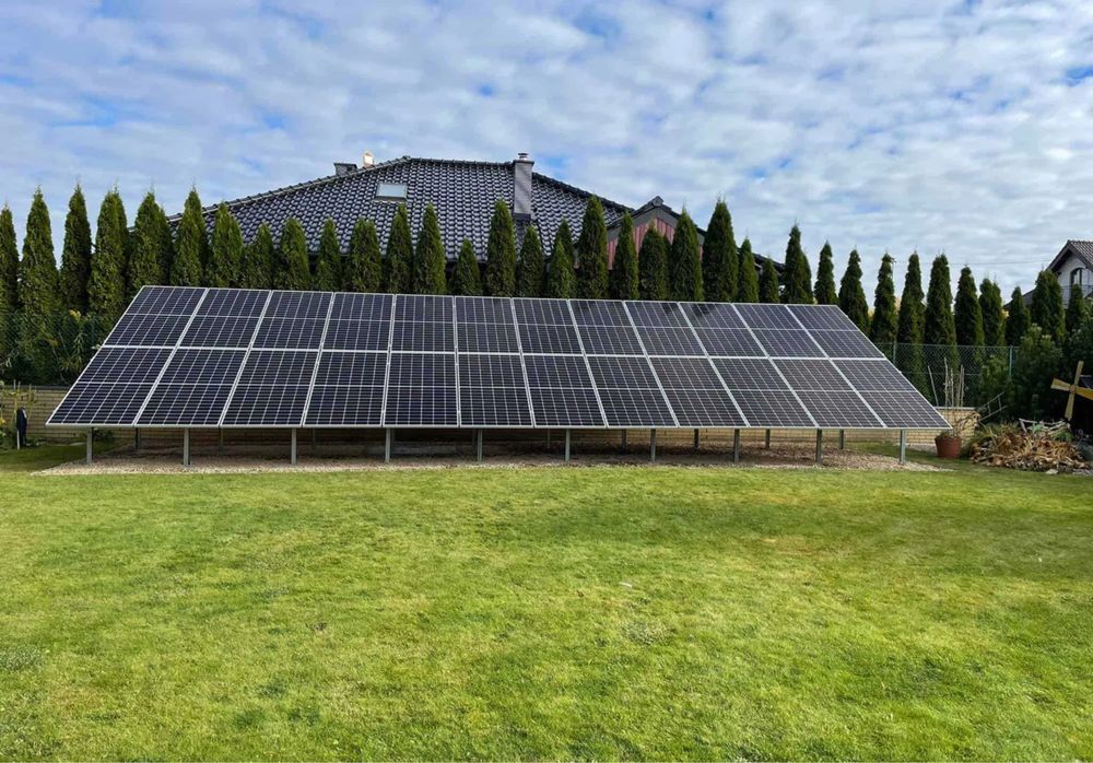 Встановлення сонячних панелей, сонячні батареї. Гібридна СЕС монтаж