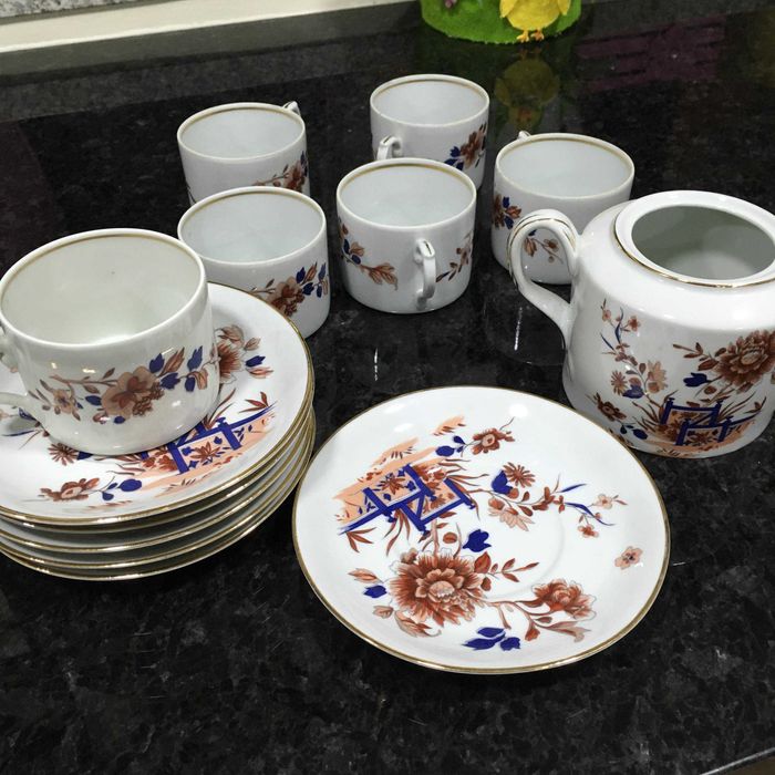 Conjunto chá Vista Alegre excelente estado muito antigo vintage