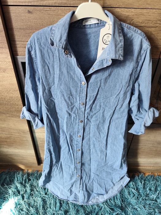Denim sukienka ,koszula xl