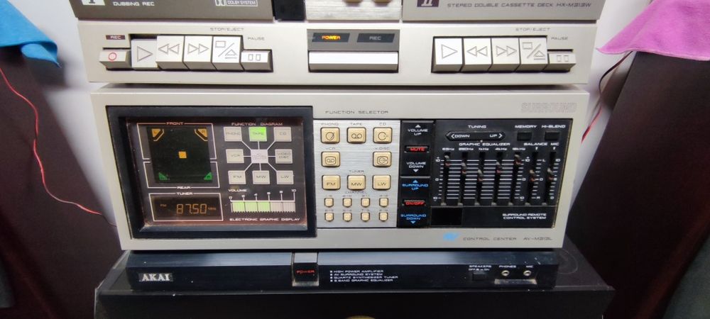 AKAI アンプ AV-M515 カセットデッキ HK-M313 完動品 AKAI アンプ AV-M515 カセットデッキ HK-M313 完動品 AKAI