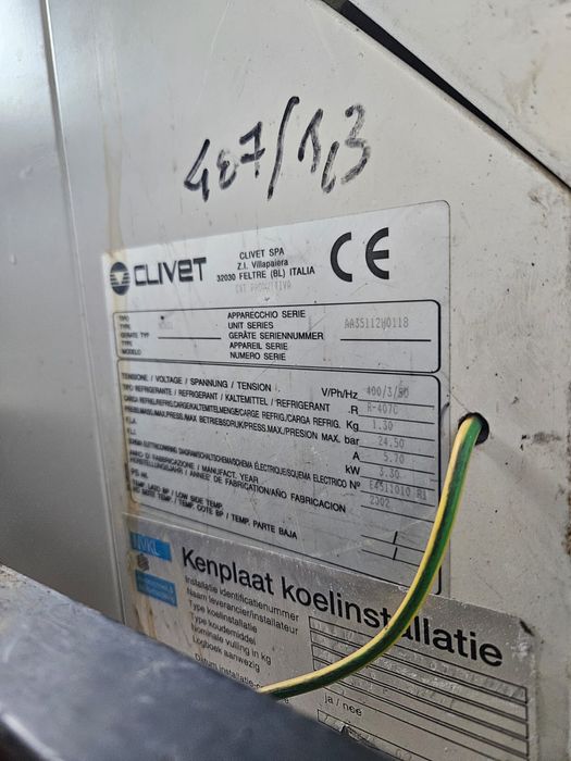 Przenośny klimatyzator przemysłowy 400v 14kw chlodzony wodą