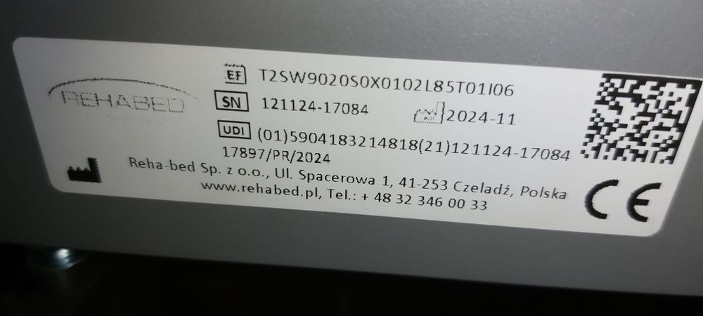 Łóżko ortopedyczne REHABED