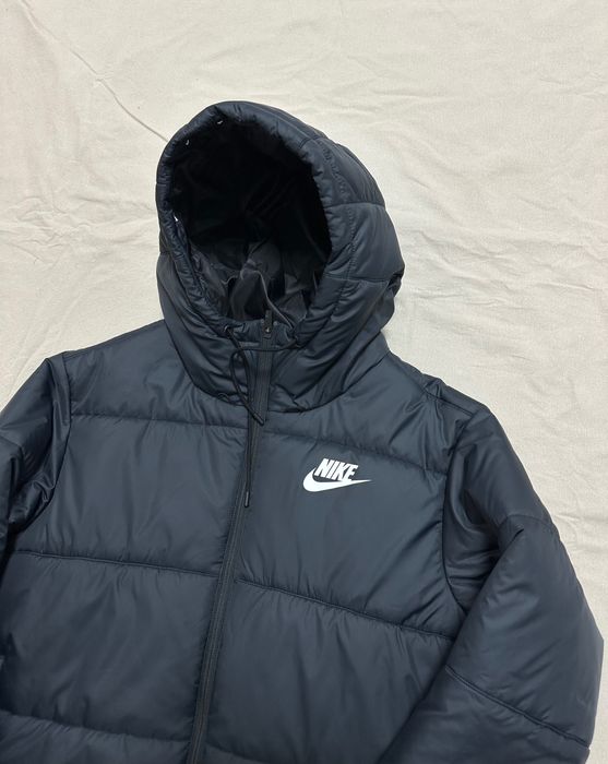 Пуховик куртка Nike NSW чорна демісезон