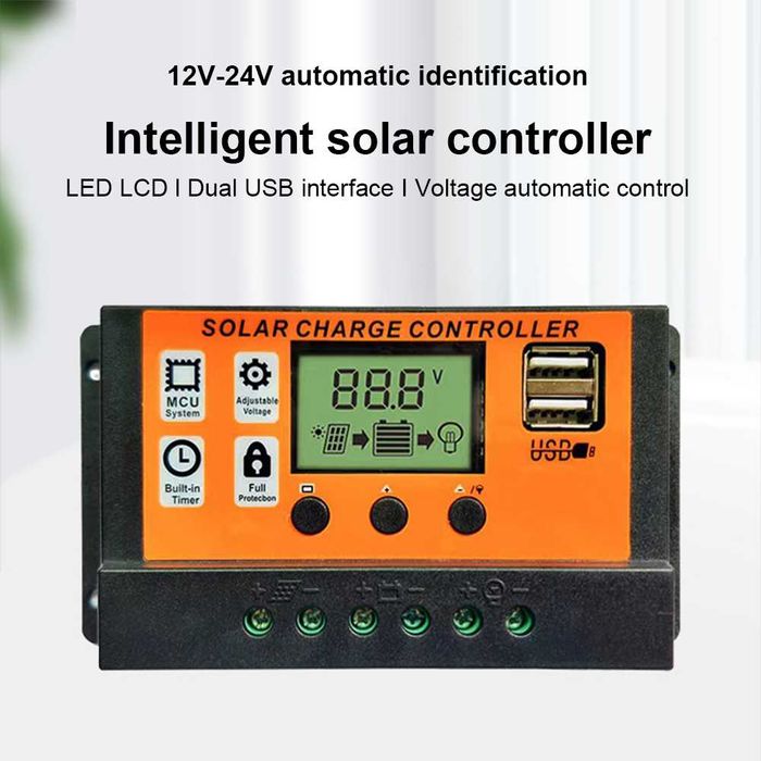 Controlador solar 12v 24v