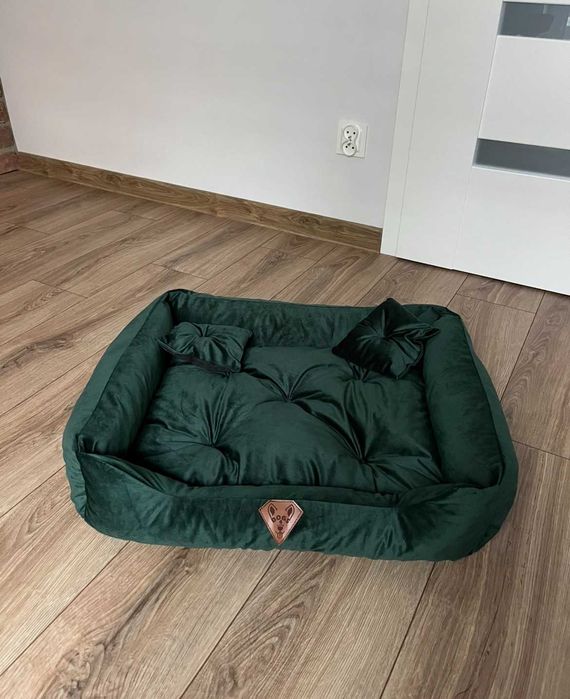Legowisko welurowe dla psa NOWE 70x60 premium dogbed wodoodporne pies