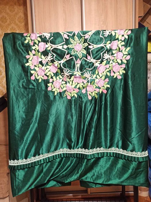 Атласное покрывало - пододеяльник на кровать 180 х 200 см