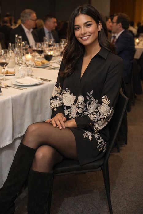 Vestido preto Zara XS