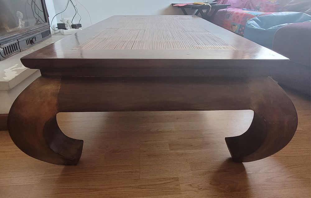 Mesa de Centro em Mogno e Zebrano