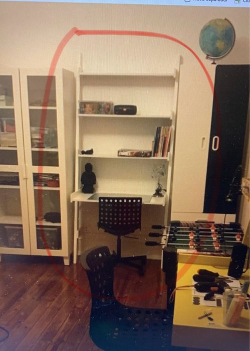 Estante/secretaria madeira x2