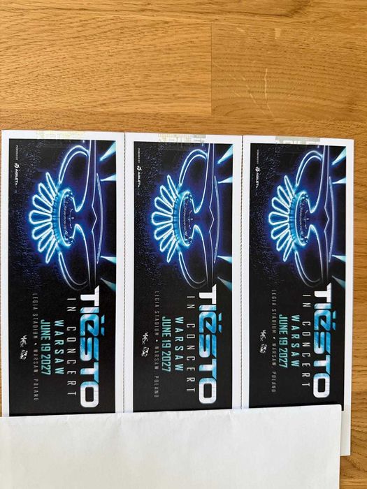 Bilet kolekcjonerski na koncert Tiesto Warszawa Płyta