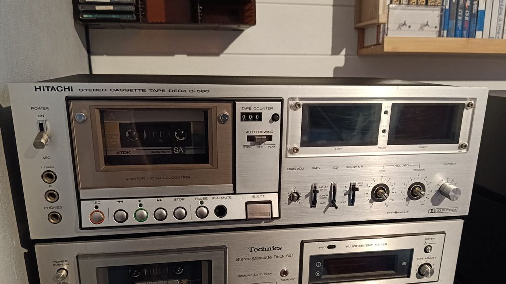 Hitachi  D-580 mechanizm na części magnetofon deck